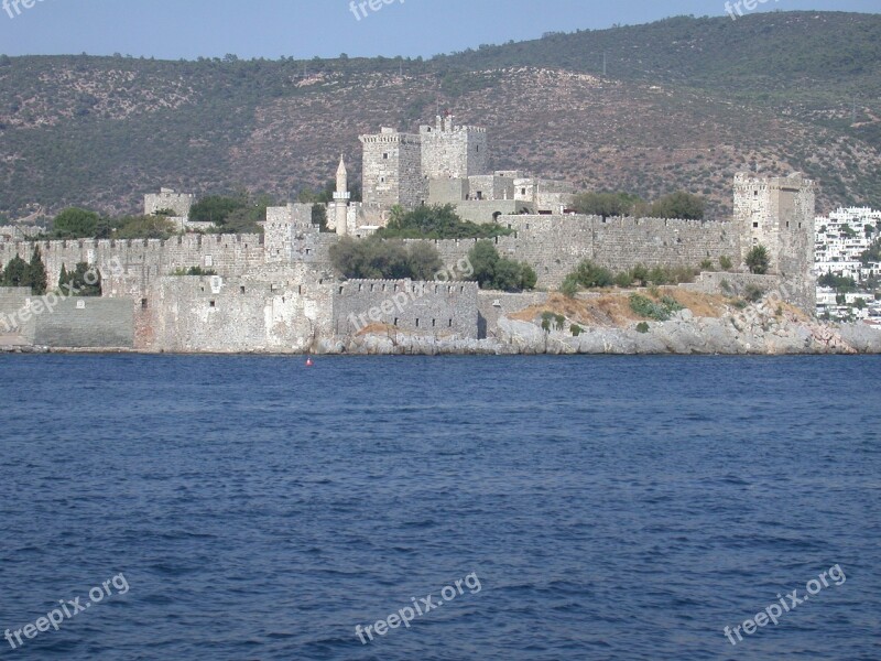 Castle Fortress Sea Costa Bodrum