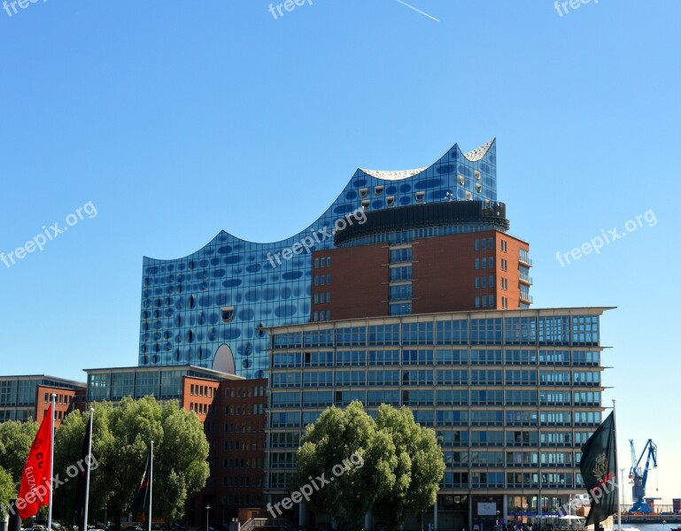 Elbe Philharmonic Hall Concert Hall Hamburg Architecture Harbour City