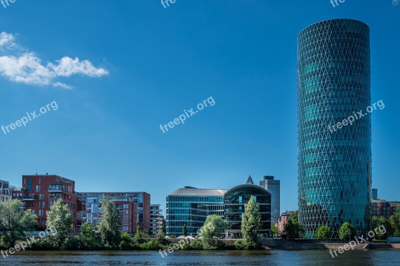 Frankfurt Am Main Germany Frankfurt Building Skyline Main