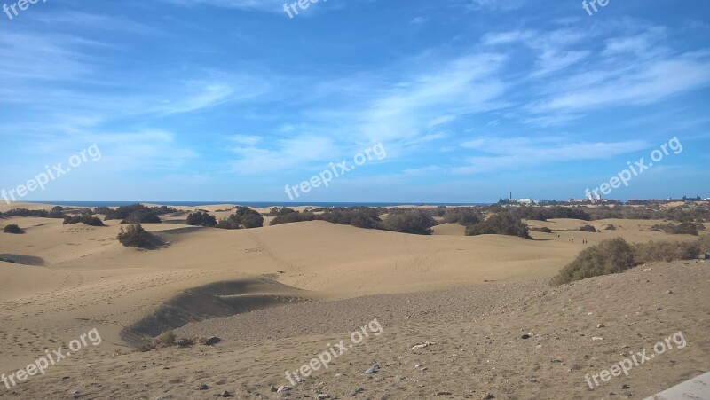 Dunes Sand Maspalomas Free Photos