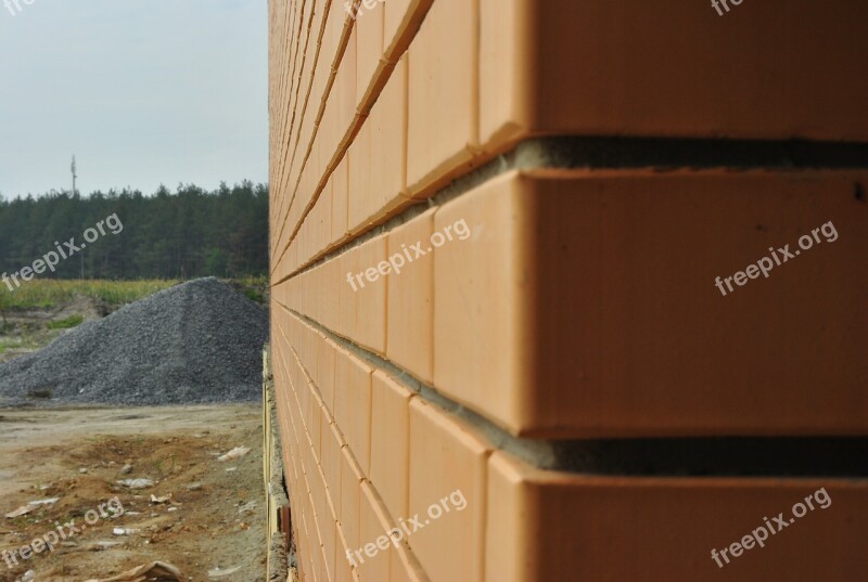 Angle Wall Brick Seam Free Photos