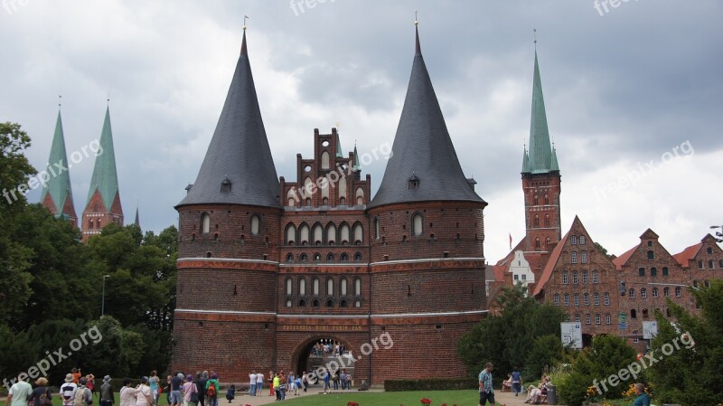 Lübeck Holsten Gate Landmark Hanseatic City Tourist Attraction