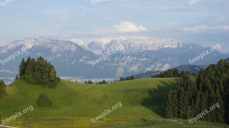 Alpine Wilderkaiser Zahmer Kaiser Panorama Free Photos