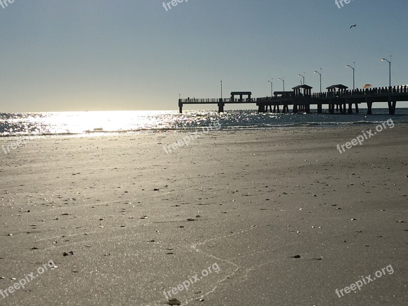 Fishing Pier Water Ocean Fishing Pier