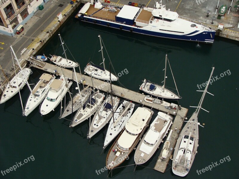 Boats Sail Marina Yachts Sea