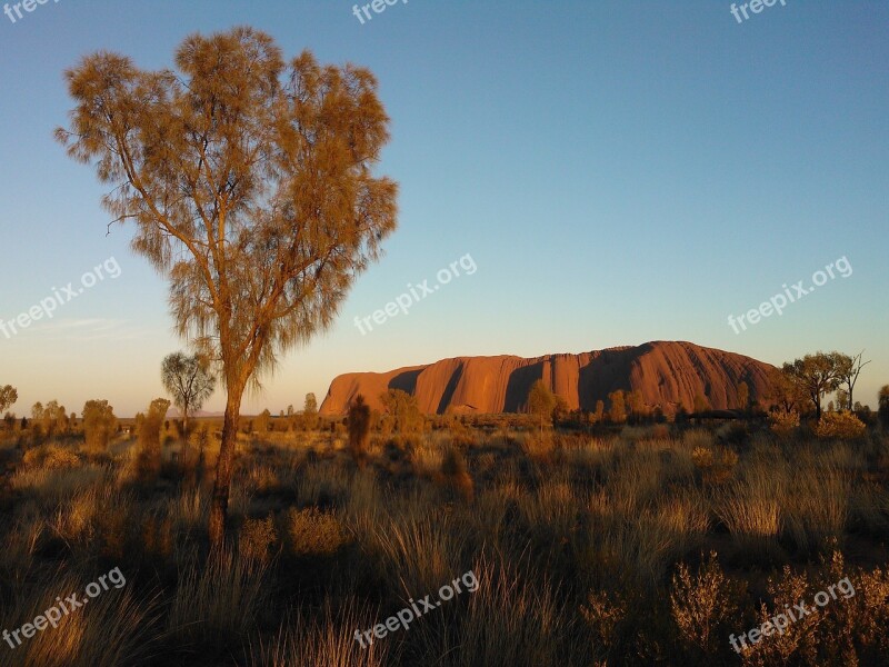 Australia Uluru Ayers Rock Sunrise Free Photos