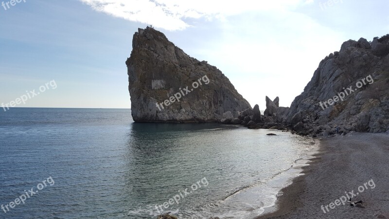 Crimea Sea Beach Rock South Coast