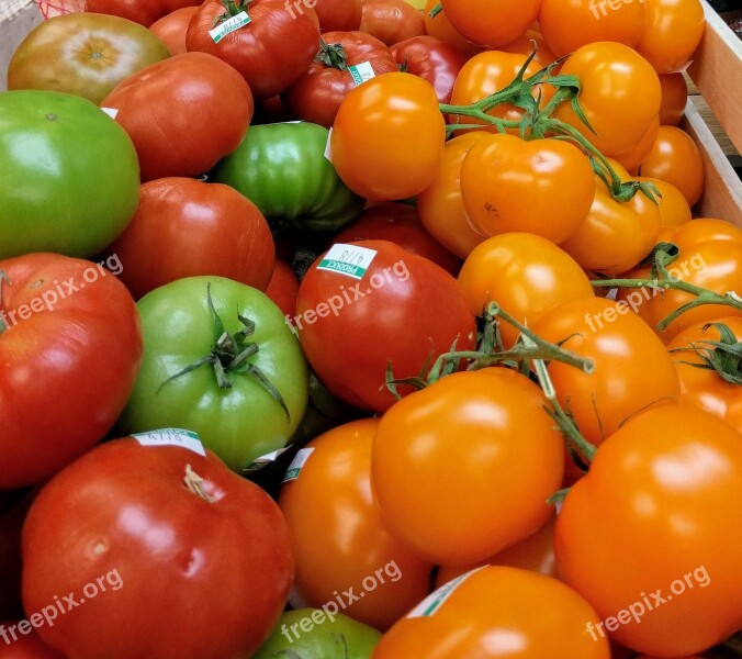 Tomato Heirloom Produce Fresh Raw