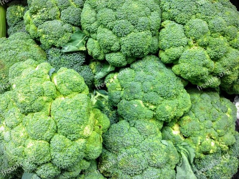 Broccoli Produce Fresh Food Vegetable