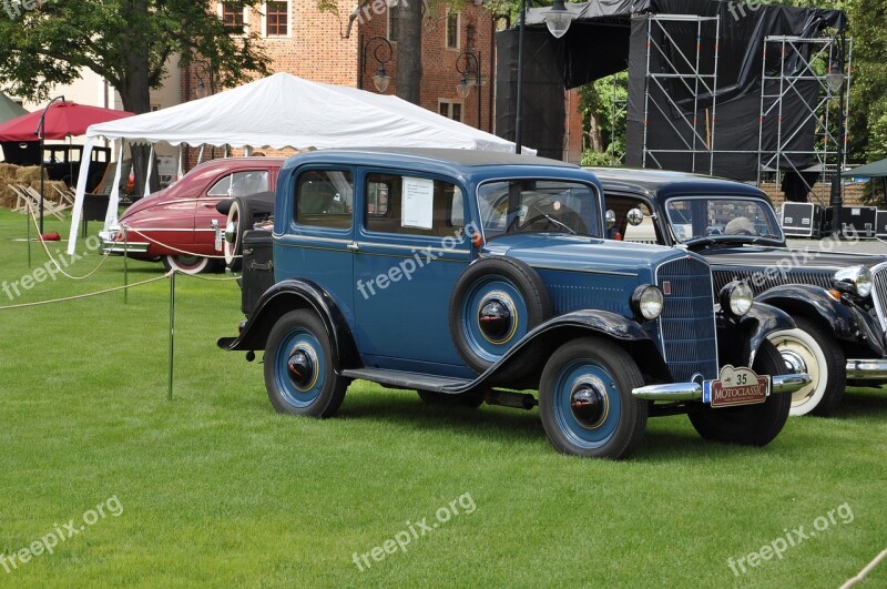 Exhibition Topacz Car Monument Retro Car