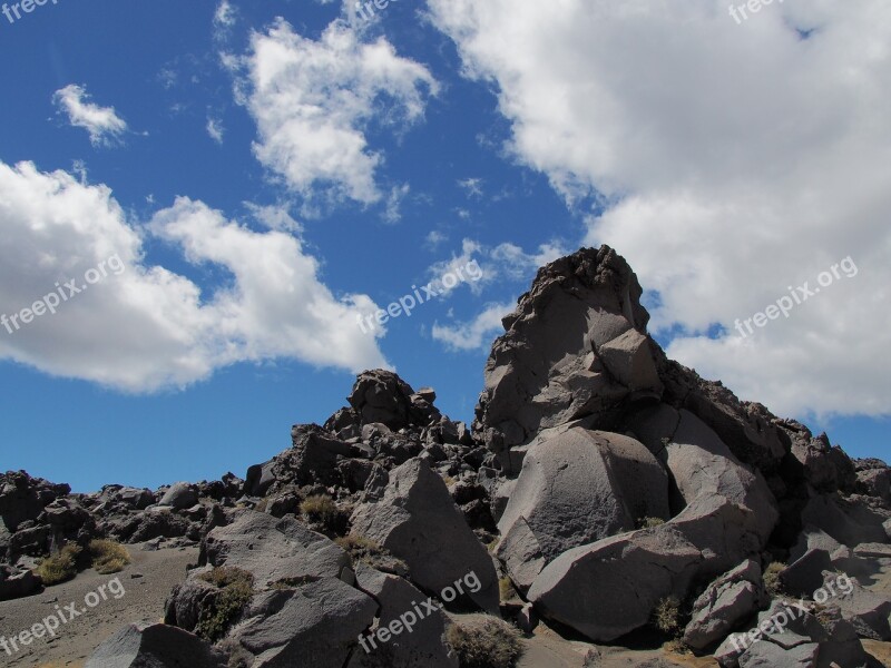 New Zealand Tongariro National Park Volcanic Landscape Free Photos