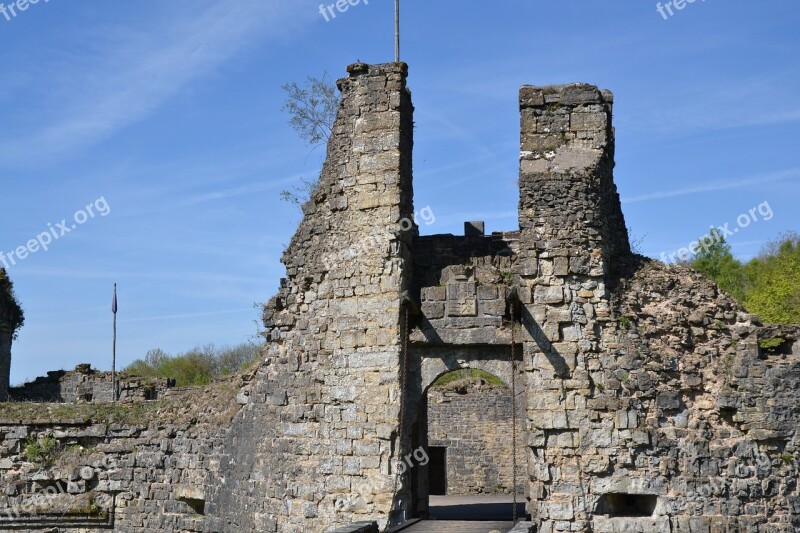 Ruine Castle Belgium Free Photos