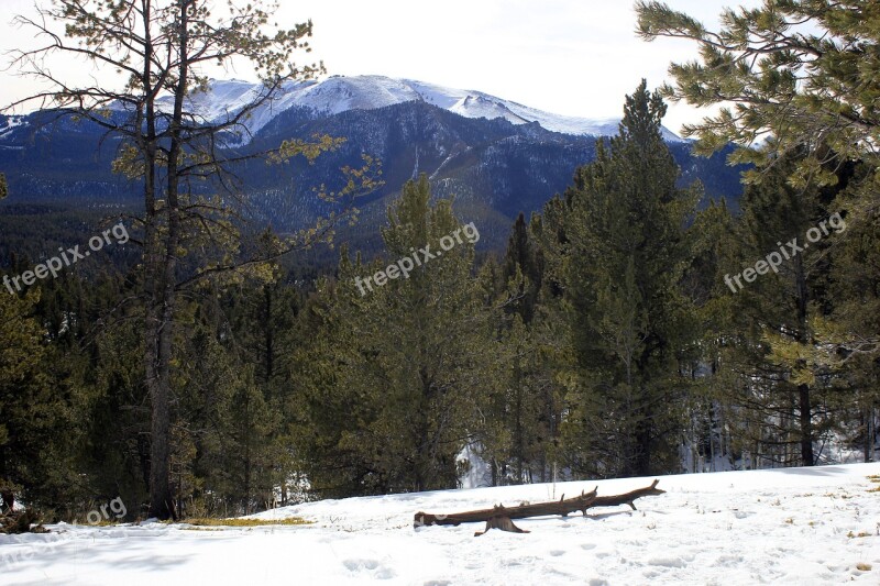 Colorado Pikes Peak Hiking Outdoors Peak