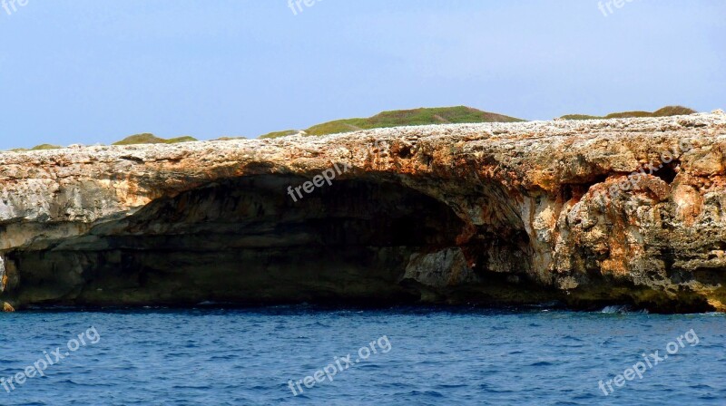 Cliff Cave Rocky Coast Coast Line Coast