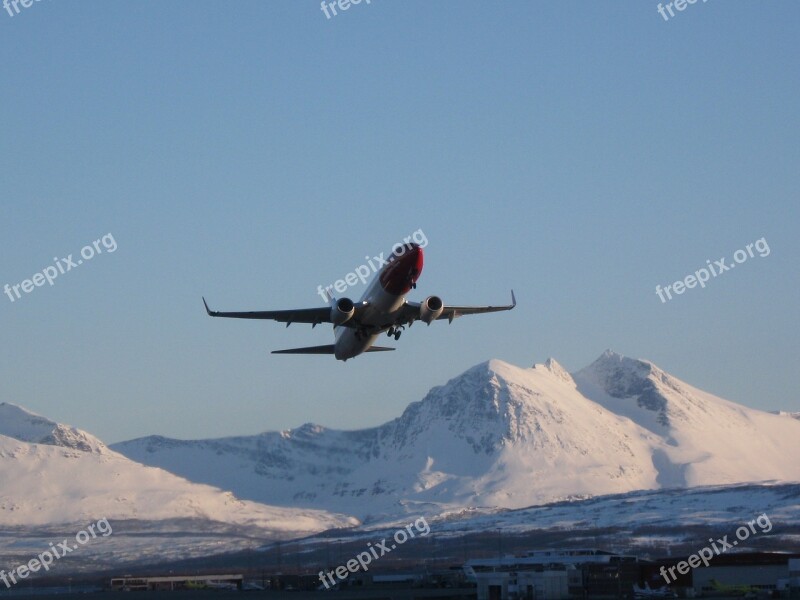 Norwegian Aircraft Airplane Sky Fly