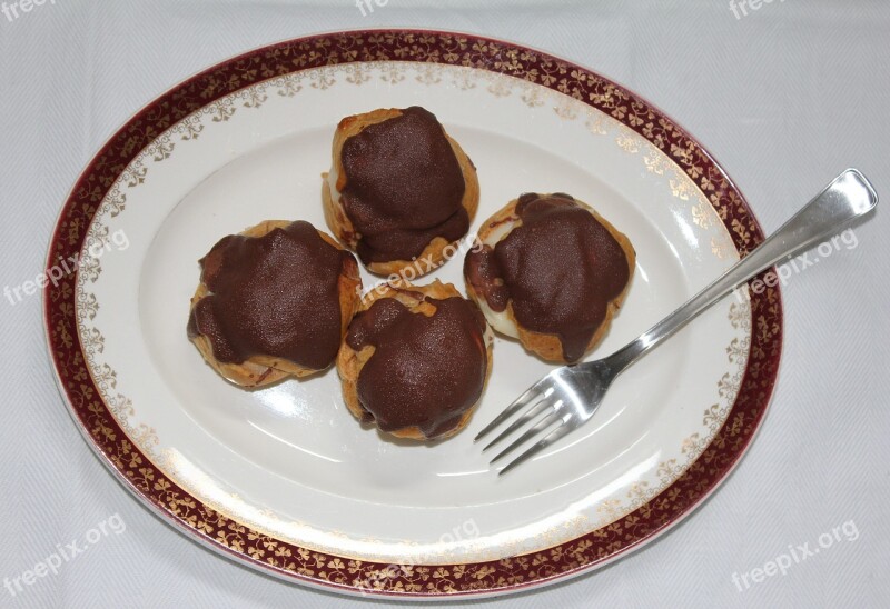 Profiteroles Choux Pastry Chocolate Cake Bakery