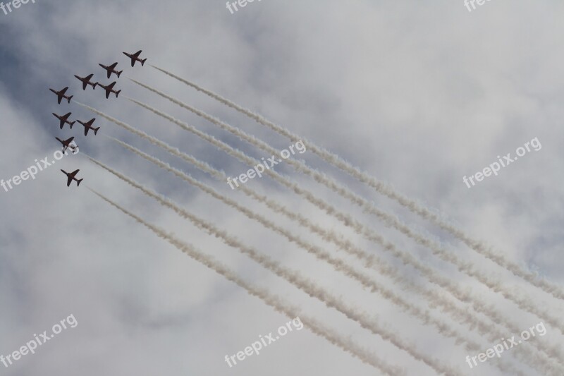 Red Arrows Red Arrows Plane Airshow