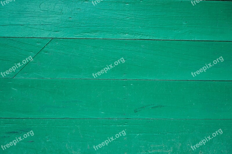 Wall Texture Wood Green Painted