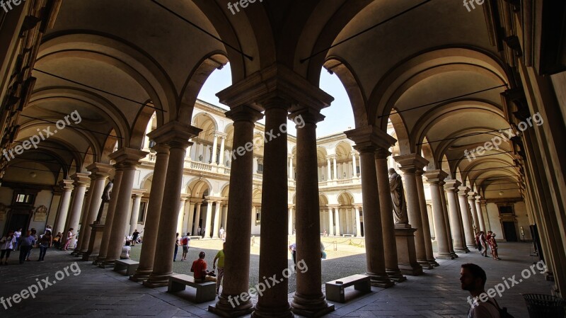 Brera Milan Museum Arches Revival