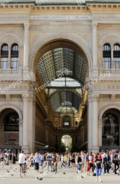 Tourism Milan Shopping Galleries Mall