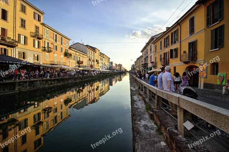 Naviglio Milan Channel Tourism Leisure