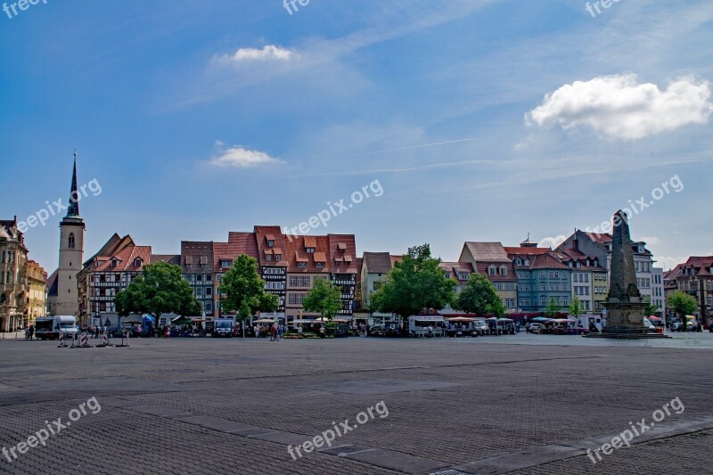 Cathedral Square Erfurt Thuringia Germany Germany Historic Center