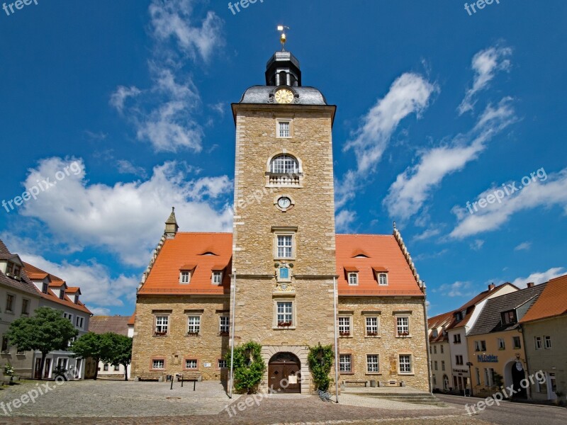 Old Town Hall Querfurt Saxony-anhalt Germany Architecture