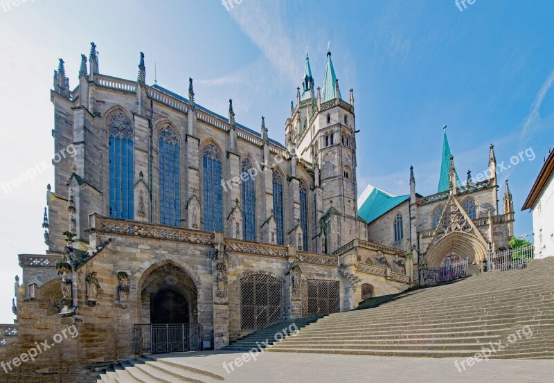 Erfurt Cathedral Erfurt Thuringia Germany Germany Historic Center