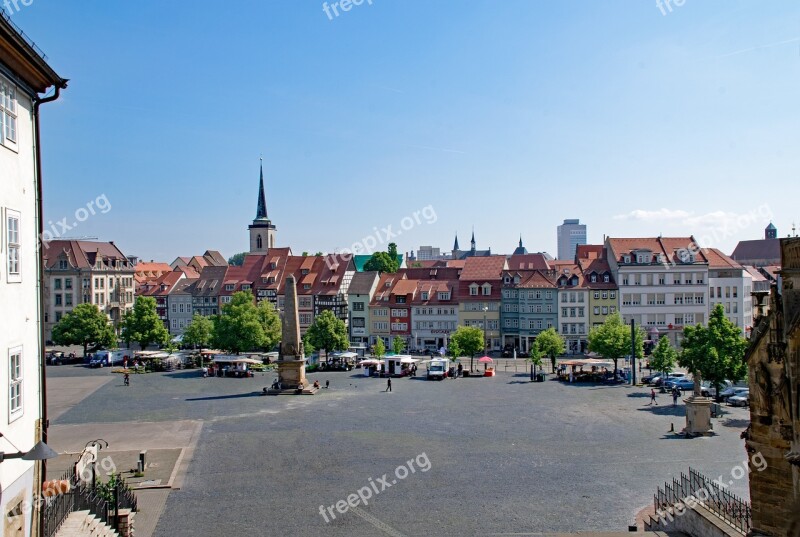 Cathedral Square Erfurt Thuringia Germany Germany Historic Center