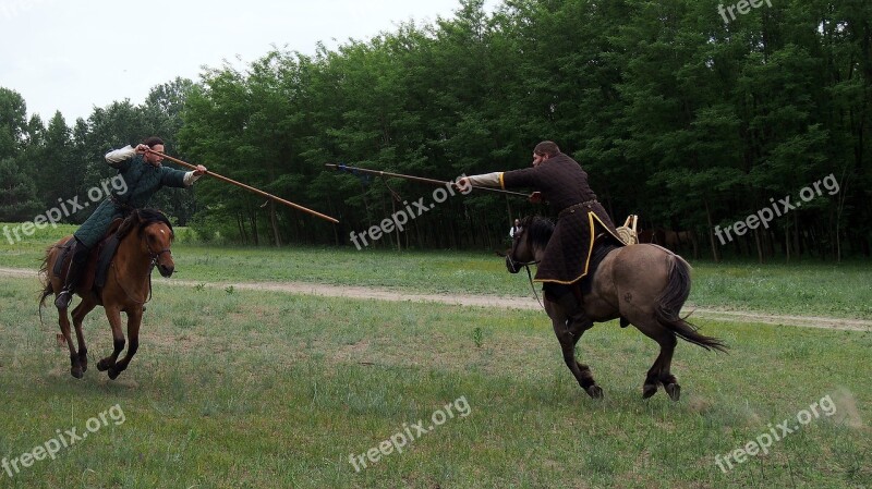 Horse Rider Fight Tradition Horse Riding