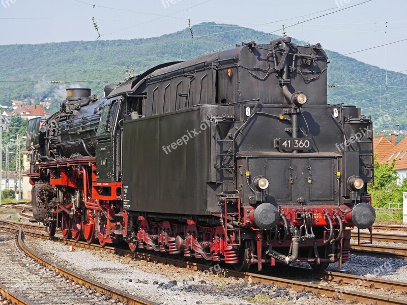 Steam Locomotive ölgefeuert Oil Tender Rear View New Building Boilers