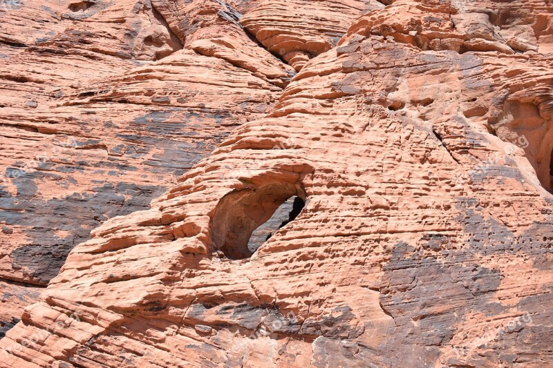 Desert Landscape The Valley Of Fire Nevada Sandstone