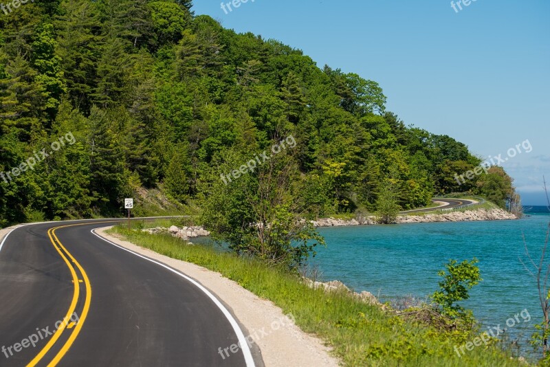 Winding Road Road Scenery Winding Asphalt