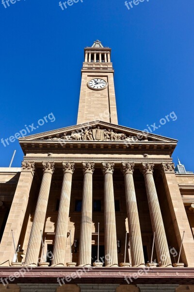 Town Hall Brisbane Australia Architecture City