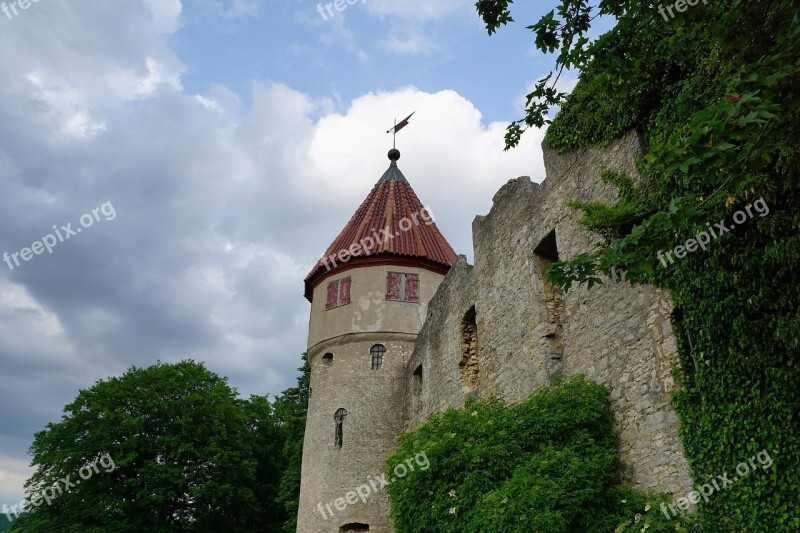 Tuttlingen Honing Mountain Ruin Summer Mountain