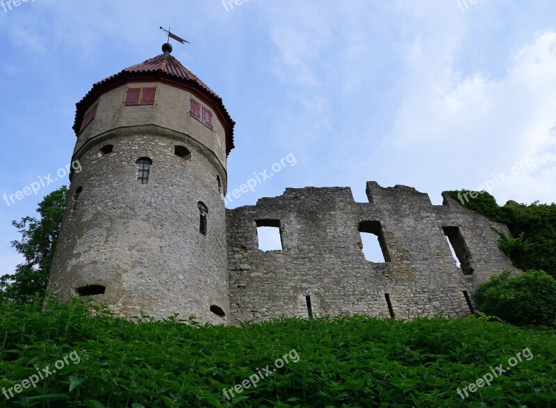 Tuttlingen Honing Mountain Ruin Summer Mountain