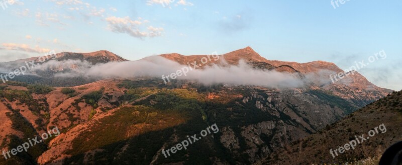 Landscape Mountain Kaçkars Highland Clouds