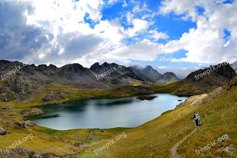 Landscape Mountain Kaçkars Highland Clouds