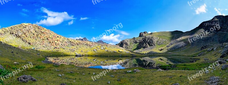 Landscape Mountain Kaçkars Highland Clouds