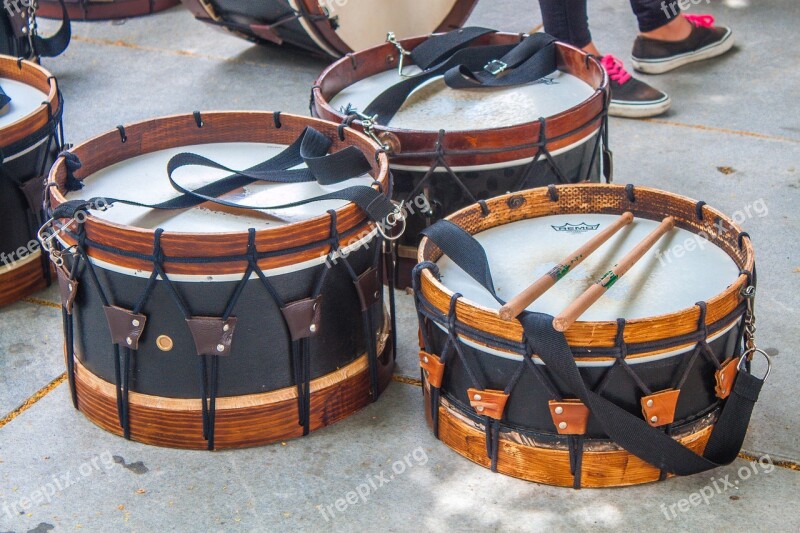 Music Drums Black Wood Rope