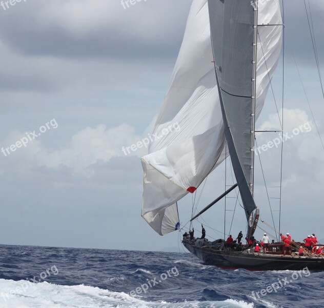 Boat Sailboat Sea Browse Sails