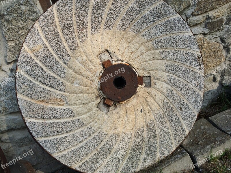 Mill Grind Millstone Windmill Free Photos