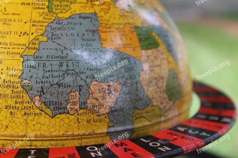 Globe Vintage Retro World Travel