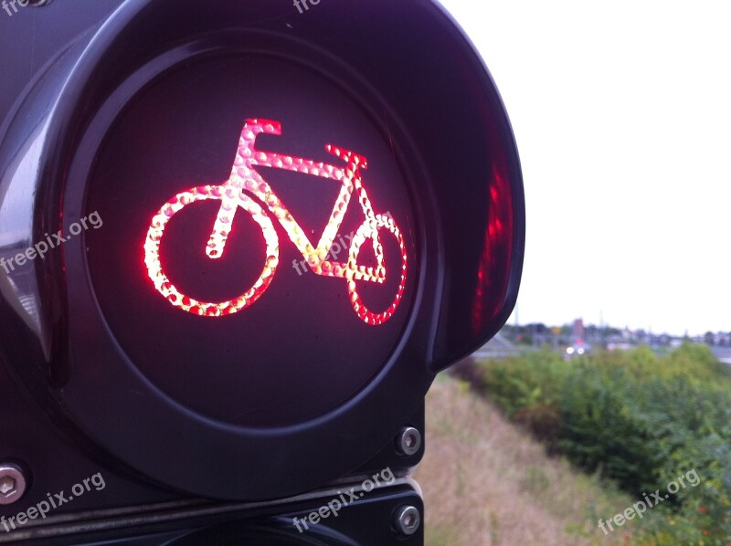 Traffic Lights Red Stop Light Signal Road Sign