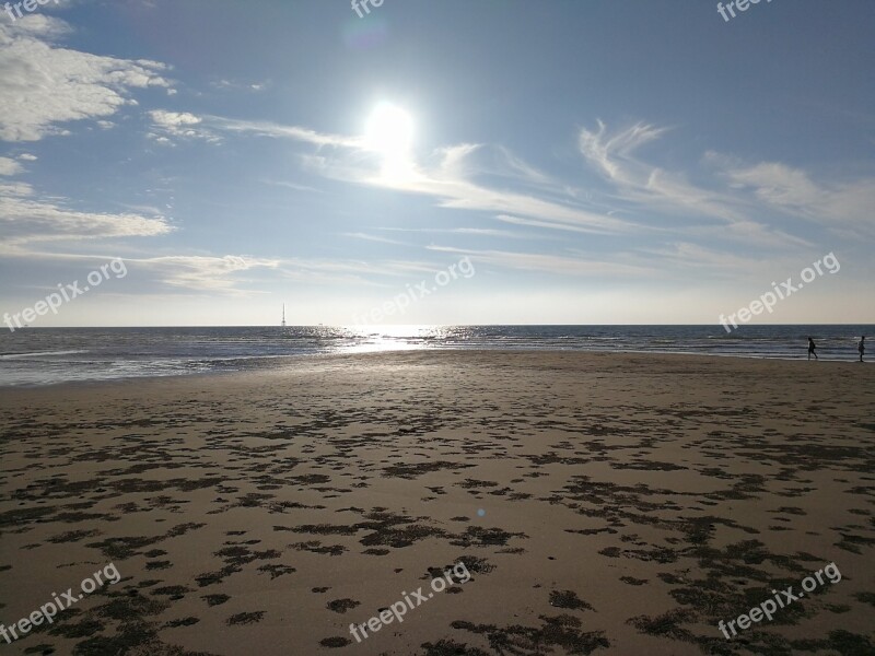 Hai Bian Sand Beach At Dusk Free Photos