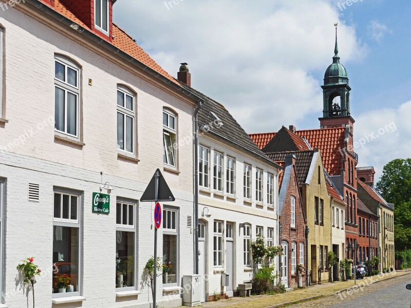 Friedrichstadt Dutch Settlement Street Line Clinker Brick Houses Verklinkert