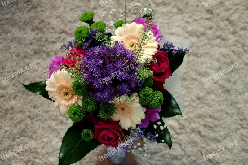 Flowers Bouquet Composition Bouquet Of Flowers Decoration