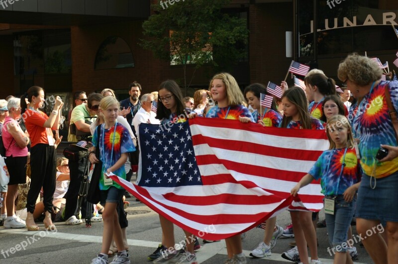 United States Flag Cincinnati Ohio Free Photos