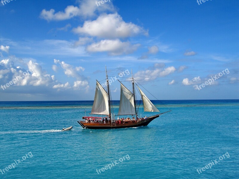 Aruba Island Caribs Sailboat Free Photos