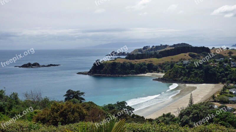 Little Palm Beach Waiheke Island New Zealand Auckland Black Sand